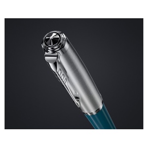 Шариковая ручка Parker 51 CORE TEAL BLUE CT, стержень: M, цвет чернил: black, в подарочной упаковке. бирюзовый, серебристый OA-2123508 фото 6