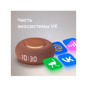 Умная колонка VK Капсула Мини с голосовым помощником Марусей, терракотовый OA-212602 фото 6
