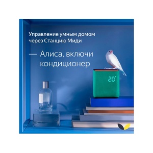 Умная колонка ЯНДЕКС Станция Миди с Алисой, с Zigbee, 24 Вт, цвет: черный (YNDX-00054BLK) OA-212633 фото 5