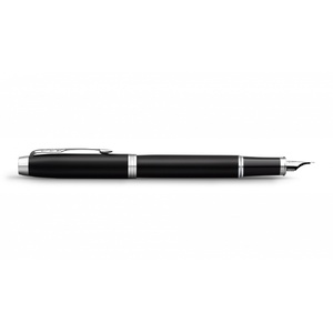 Перьевая ручка Parker IM Mat Black CT, перо: F, цвет чернил: blue, в подарочной упаковке. черный, серебристый OA-2143637 фото 9