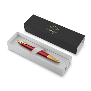 Шариковая ручка Parker IM Premium K318  Red GT, стержень: M, цвет чернил: blue, в подарочной упаковке. красный, золотистый OA-2143644 фото 3