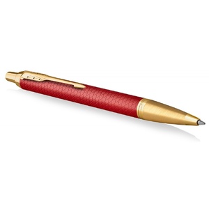 Шариковая ручка Parker IM Premium K318  Red GT, стержень: M, цвет чернил: blue, в подарочной упаковке. красный, золотистый OA-2143644 фото 4