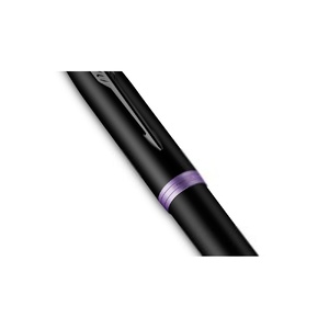 Перьевая ручка Parker IM Vibrant Rings Flame Amethyst Purple, стержень:F, цвет чернил: blue, в подарочной упаковке. фиолетовый, черный OA-2172948 фото 6
