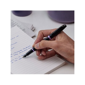 Перьевая ручка Parker IM Vibrant Rings Flame Amethyst Purple, стержень:F, цвет чернил: blue, в подарочной упаковке. фиолетовый, черный OA-2172948 фото 9