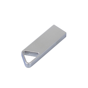 USB 2.0-флешка на 128 Гб с мини чипом, компактный дизайн, отверстие треугольной формы для цепочки серебристый OA-2208.128.00 фото 4