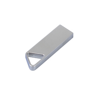USB 2.0-флешка на 512 Мбайт с мини чипом, компактный дизайн, отверстие треугольной формы для цепочки серебристый OA-2208.512.00 фото 4