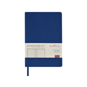Ежедневник А5 "Megapolis Color New" soft-touch, синий OA-3-753.01new фото 3