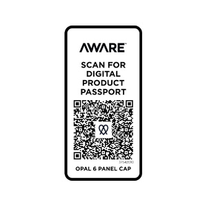 Opal с 6 панелями Aware™ кепка из переработанных материалов - Белый белый OA-37542010 фото 5