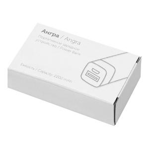 Портативное зарядное устройство "Ангра", 2200 mAh, белый OA-392416 фото 6