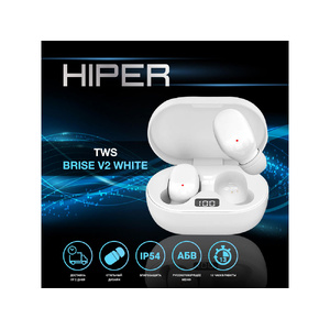 Беспроводные наушники HIPER TWS «BRISE V2» белый OA-400068 фото 8