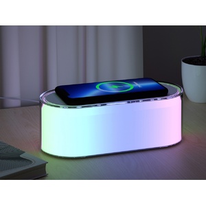Ночник с беспроводной зарядкой и RGB подсветкой "Miracle", 15 Вт, белый OA-401305 фото 9
