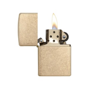 Зажигалка ZIPPO Armor™с покрытием Tumbled Brass, латунь/сталь, золотистая, матовая, 38x13x57 мм OA-422115 фото 4