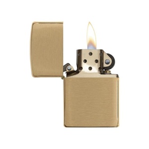 Зажигалка ZIPPO с покрытием Brushed Brass, латунь/сталь, золотистая, матовая, 38x13x57 мм OA-422123 фото 3