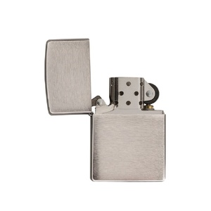 Зажигалка ZIPPO Armor™ c покрытием Brushed Chrome, латунь/сталь, серебристая, матовая, 38x13x57 мм OA-422124 фото 3