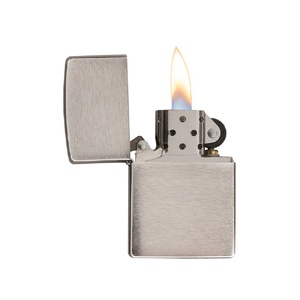 Зажигалка ZIPPO Armor™ c покрытием Brushed Chrome, латунь/сталь, серебристая, матовая, 38x13x57 мм OA-422124 фото 4