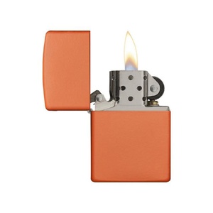 Зажигалка ZIPPO Classic с покрытием Orange Matte, латунь/сталь, оранжевая, матовая, 38x13x57 мм OA-422125 фото 5
