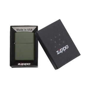 Зажигалка ZIPPO Classic с покрытием Green Matte, латунь/сталь, зелёная, матовая, 38x13x57 мм зеленый OA-422127 фото 7