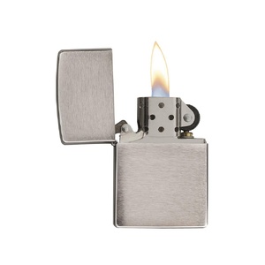 Зажигалка ZIPPO Classic с покрытием Brushed Chrome, латунь/сталь, серебристая, матовая, 38x13x57 мм OA-422135 фото 3