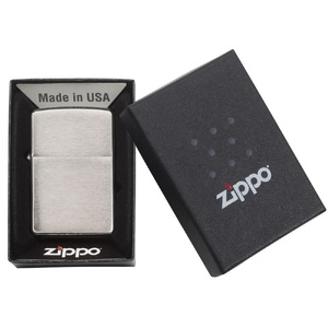 Зажигалка ZIPPO Classic с покрытием Brushed Chrome, латунь/сталь, серебристая, матовая, 38x13x57 мм OA-422135 фото 5