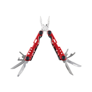 Мультитул Stinger, 105x40 мм, 13 функций, сталь, красно-серебристый, в комплекте нейлоновый чехол красный, серебристый OA-441101 фото 3