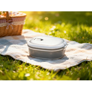 Ланч-бокс Hotty 750 мл для микроволновой печи, серый/белый OA-5-11255002 фото 14