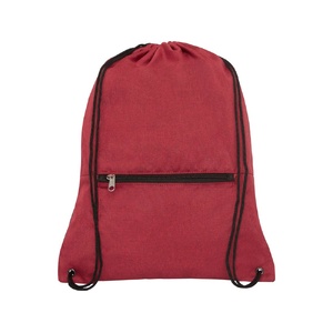 Складной рюкзак со шнурком Coss, heather dark red темно-красный OA-5-12050102 фото 4