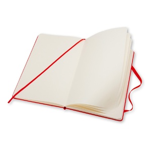 Записная книжка Moleskine Classic (нелинованный) в твердой обложке, Large (13х21см), красный OA-50511001 фото 4