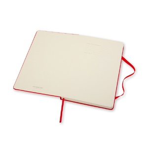 Записная книжка Moleskine Classic (нелинованный) в твердой обложке, Large (13х21см), красный OA-50511001 фото 6