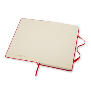 Записная книжка Moleskine Classic (в клетку) в твердой обложке, Large (13х21см), красный OA-50511201 фото 3