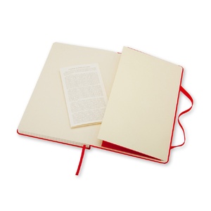 Записная книжка Moleskine Classic (в клетку) в твердой обложке, Large (13х21см), красный OA-50511201 фото 5