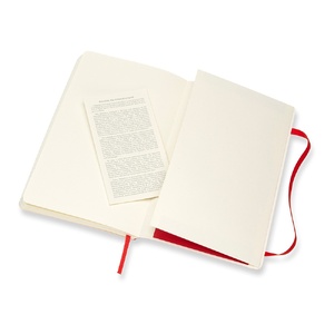 Записная книжка Moleskine Classic Soft (нелинованный), Large (13х21см), красный OA-50631001 фото 3