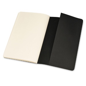 Записная книжка Moleskine Cahier (нелинованный, 3 шт.), Large (13х21см), черный OA-50812007 фото 6