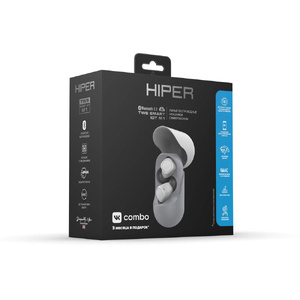 Беспроводные наушники HIPER TWS Smart IoT M1 (HTW-M10) Bluetooth 5.1 гарнитура, Серый (Р) серый OA-521006p фото 6