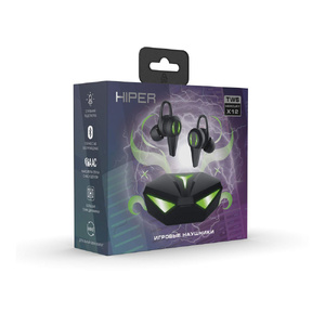 Беспроводные наушники HIPER TWS Mercury X12 (HTW-MX12) Bluetooth 5.1 гарнитура, Черный (Р) черный OA-521009p фото 6