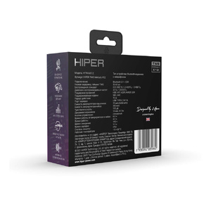 Беспроводные наушники HIPER TWS Mercury X12 (HTW-MX12) Bluetooth 5.1 гарнитура, Черный (Р) черный OA-521009p фото 7