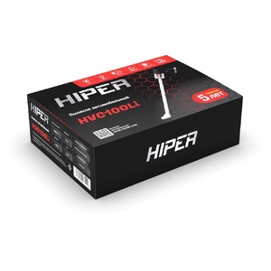 Пылесос автомобильный HIPER HVC100Li аккумуляторный черный, красный OA-521093 фото 16