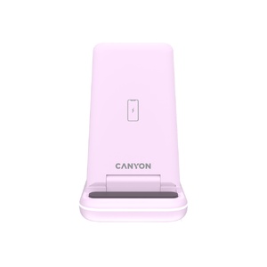 Беспроводное зарядное устройство 3-в-1 CANYON WS-304 (CNS-WCS304B), 15W, розовый OA-521178 фото 3