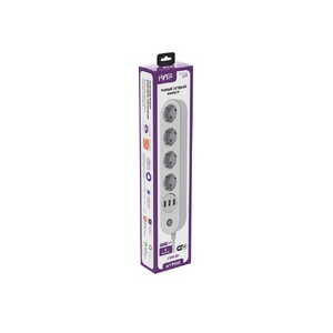 Умный сетевой фильтр HIPER IoT PS43/Wi-Fi 2,4 ГГц/4 розетки и 3 USB порта/2500Вт/10А IoT PS43 белый OA-521188 фото 3