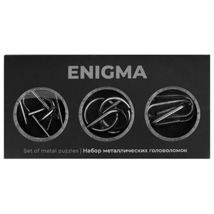 Набор из 3 металлических головоломок в мешочках «Enigma» серебристый OA-548500 фото 6