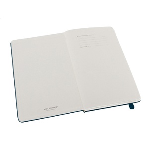Записная книжка Moleskine Classic (в клетку) в твердой обложке, Large (13х21см), голубой сапфир OA-57511202 фото 3