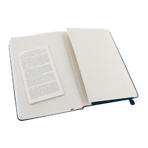 Записная книжка Moleskine Classic (в клетку) в твердой обложке, Large (13х21см), голубой сапфир OA-57511202 фото 5