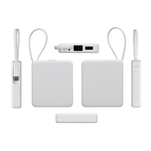 Внешний аккумулятор со встроенным кабелем USB-C «Дэнси», 5000 мАч, белый OA-590160.06 фото 5