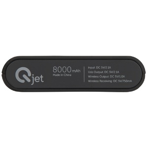 Портативный набор с беспроводным зарядным устройством (power bank) "Force", 8000 mAh черный OA-590907p фото 10