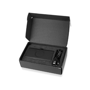 Портативный набор с беспроводным зарядным устройством (power bank) "Force", 8000 mAh черный OA-590907p фото 12