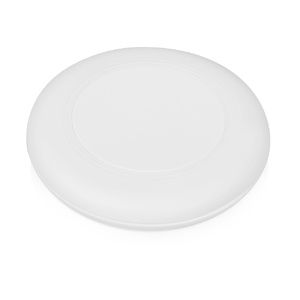Беспроводное зарядное устройство со встроенным кабелем 2-в-1 "Disc", белый OA-590958 фото 4