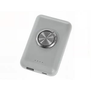 Магнитный беспроводной внешний аккумулятор "MagnetIQ", 5000 mah, 10 W, серый Cool gray 7C OA-590970 фото 3