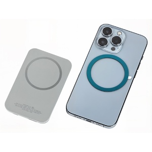Магнитный беспроводной внешний аккумулятор "MagnetIQ", 5000 mah, 10 W, серый Cool gray 7C OA-590970 фото 6