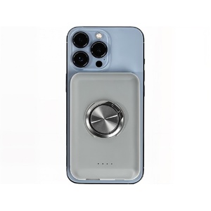 Магнитный беспроводной внешний аккумулятор "MagnetIQ", 5000 mah, 10 W, серый Cool gray 7C OA-590970 фото 8