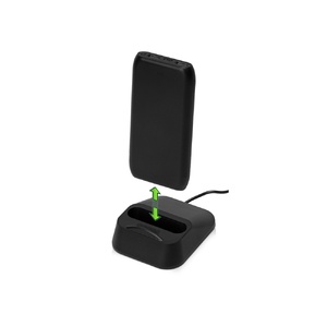 Портативное беспроводное зарядное устройство с док-станцией "Uniq", 10000 mah, черный OA-590977p фото 9