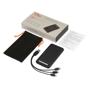 Портативное беспроводное зарядное устройство «Airbank», 10000 mAh,  черный OA-5910627 фото 12